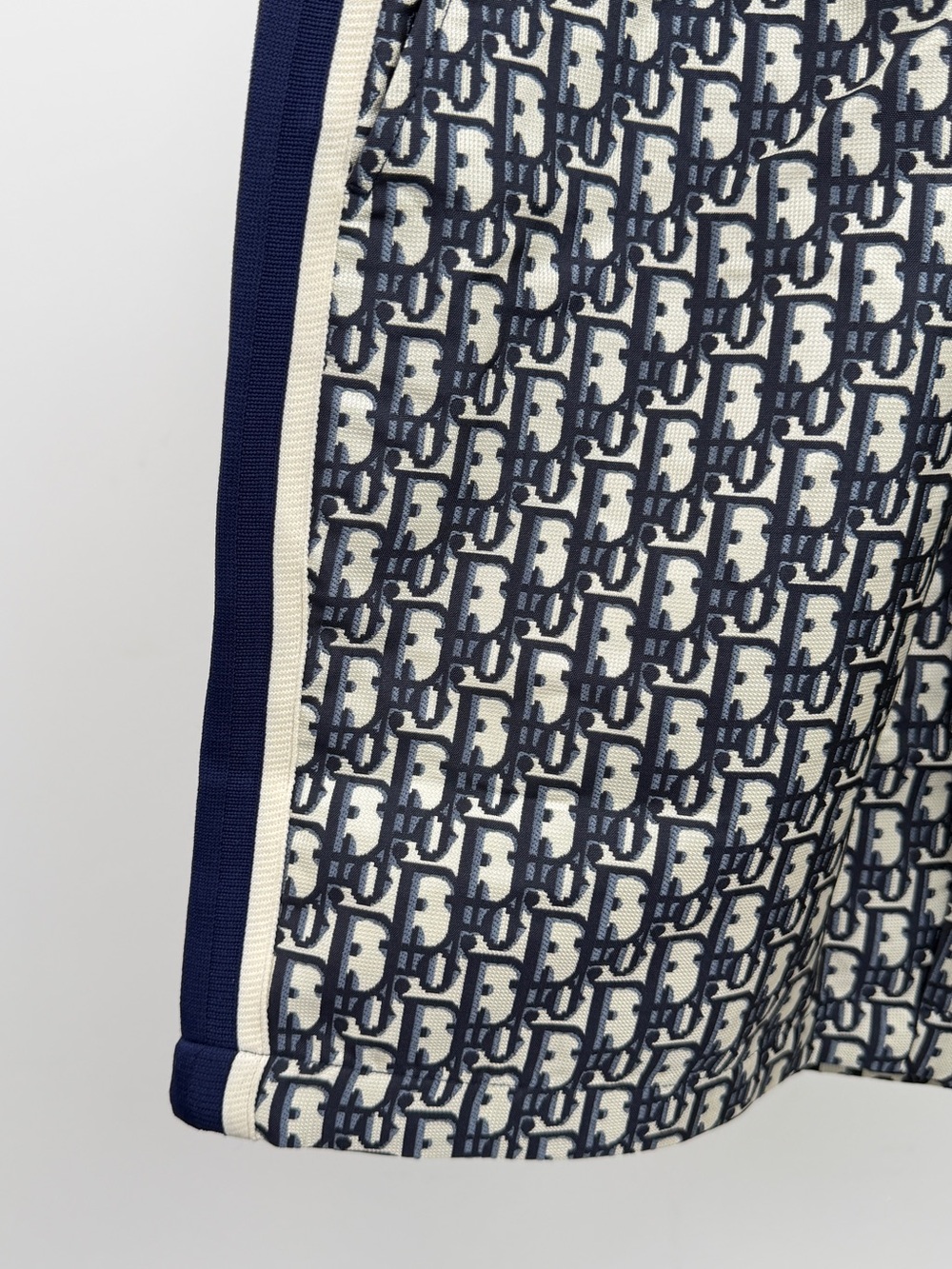 Dior Navy and Cream Monogram Athletic Shorts - Picture 3 of 4